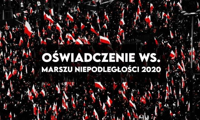 Oświadczenie w sprawie Marszu Niepodległości 2020